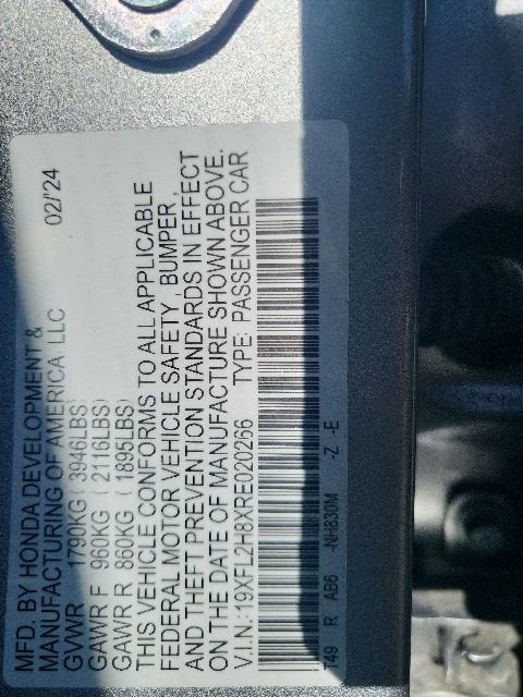 2024 Honda Civic Sport CVT