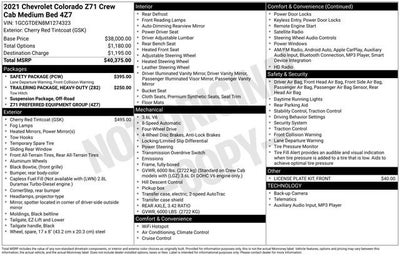 2021 Chevrolet Colorado 4WD Crew Cab 128 Z71