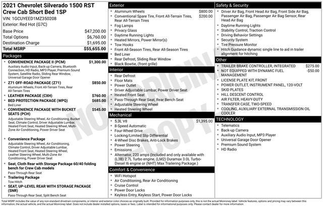 2021 Chevrolet Silverado 1500 4WD Crew Cab 147 RST