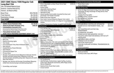 2021 GMC Sierra 1500 4WD Reg Cab 140