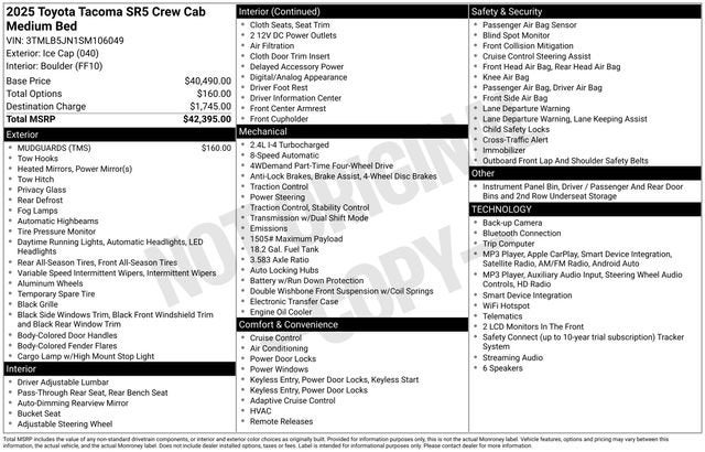 2025 Toyota Tacoma Base