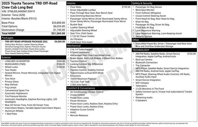 2025 Toyota Tacoma Base
