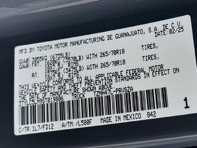 2025 Toyota Tacoma Hybrid Base