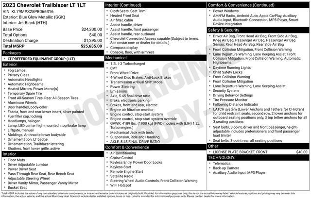 2023 Chevrolet TrailBlazer FWD 4dr LT