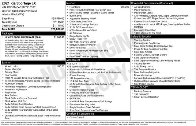 2021 Kia Sportage LX AWD